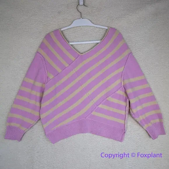 New! Free People‎  We The Free Crossroads Pullover pink sweater, size XS - Picture 9 of 12